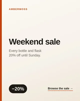 Promo card 3 of 3, rendered from one row of the sheet